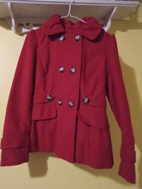 Pink Envelope Candy Red Coat, Size S